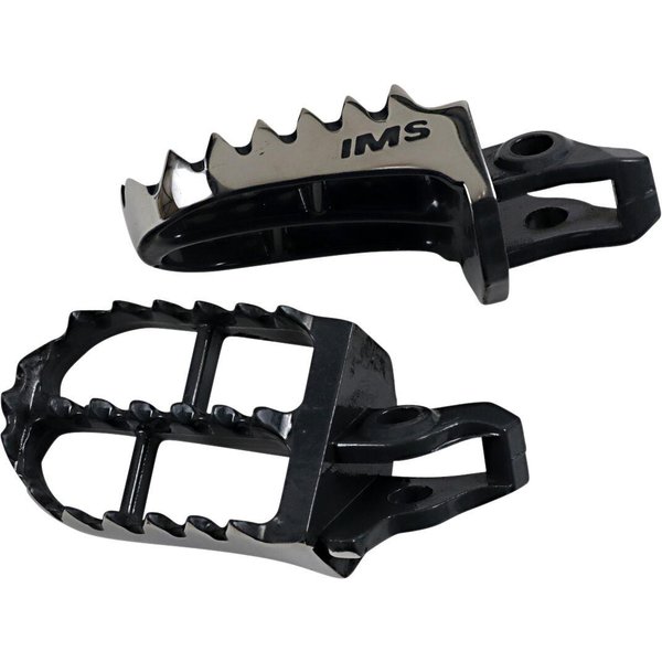 262219 - IMS Bigfoot Foot Pegs For Honda CR125 2002-2007 Front - Black/Silver/Unfinished