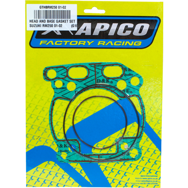 Apico Head & Base Gasket Kit - Suzuki RM250 2001-02 (G10)
