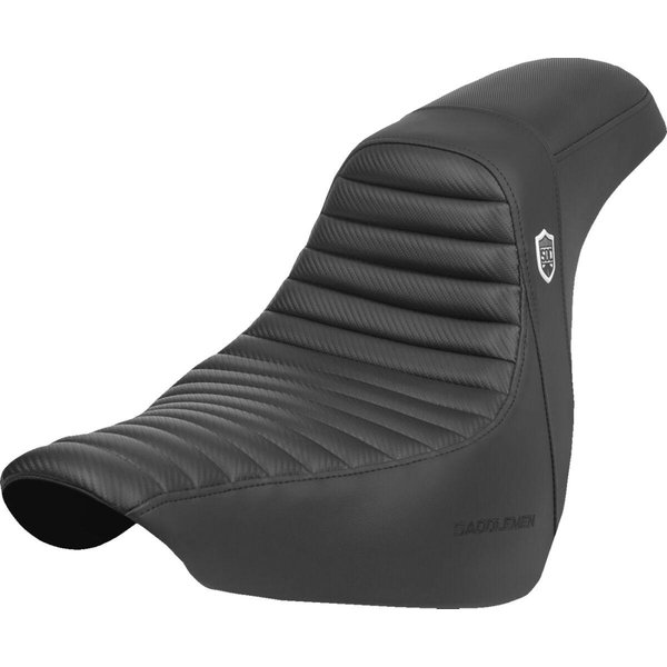 SC81829T - Saddlemen Pro Series SDC Performance Black Gripper Lumbar Grip Seat For Harley Davidson FLSB 1750 2018-2021 - Black