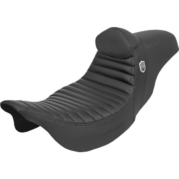 SC80807TB - Saddlemen Pro Series SDC Performance Grip Seat With Backrest For Harley Davidson FLH 1868 2021 - Black