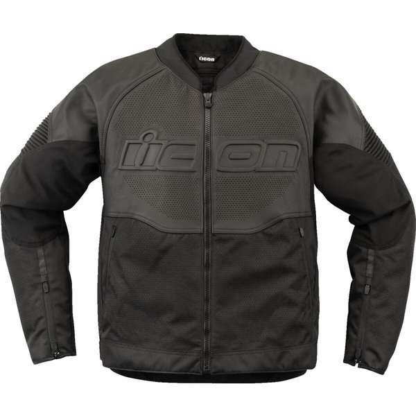 2810-4113 - Icon Overlord3 Leather Jacket Medium - Black