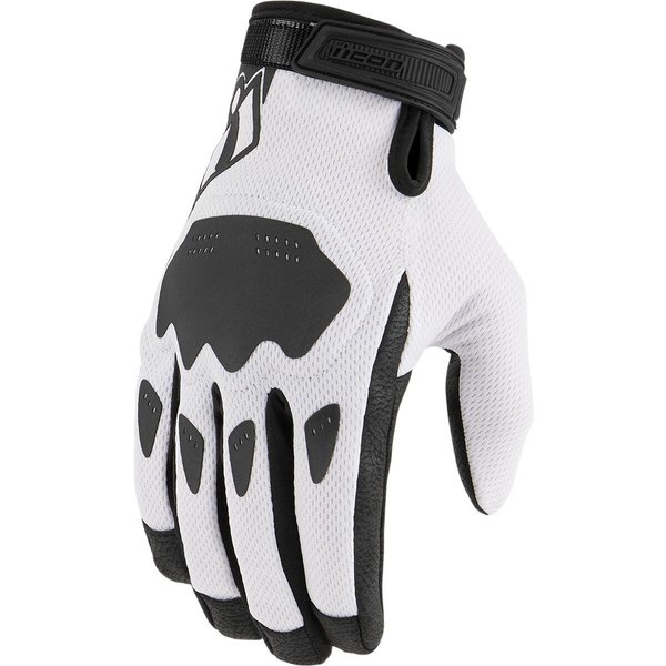 3301-4394 - Icon Hooligan CE Gloves XX-Large - Black/White