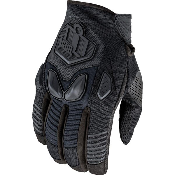3301-4846 - Icon Automag3 CE Gloves Medium - Black