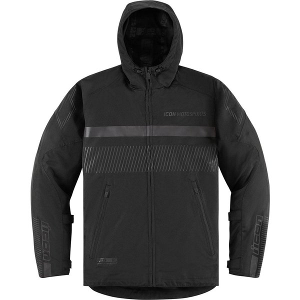 2822-1455 - Icon Women’s PDX3 Jacket Medium - Black/Dark Grey