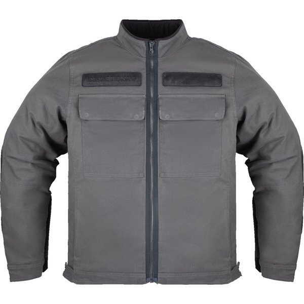 2820-6962 - Icon Mototanker Jacket Small - Black/Grey