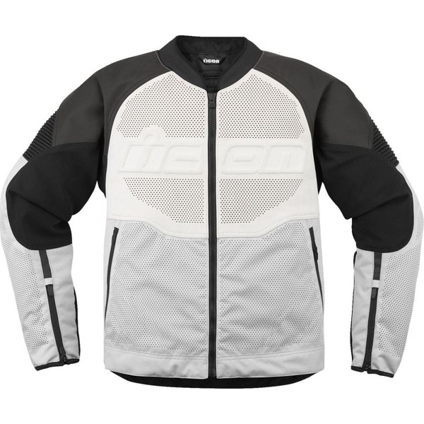 2810-4122 - Icon Overlord3 Leather Jacket XX-Large - Black/White