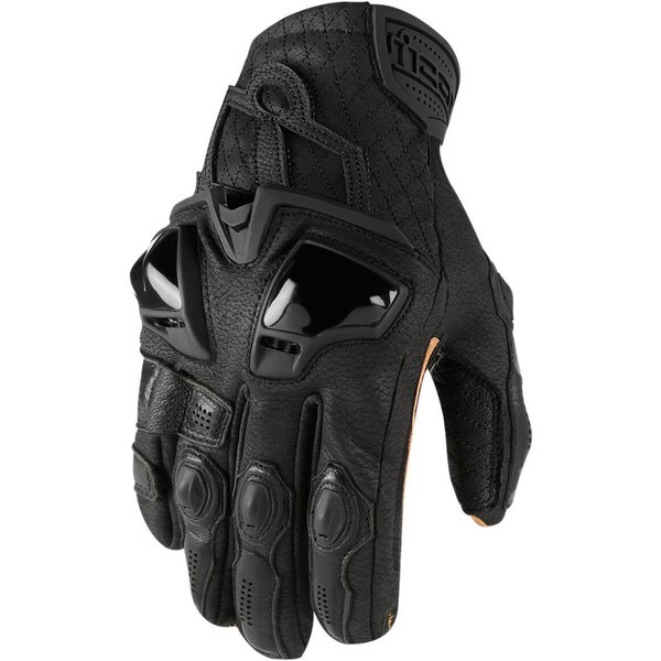 3301-3536 - Icon Hypersport Short Gloves X-Large - Black/Brown