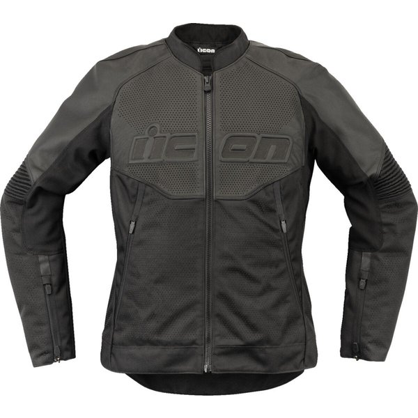 28131083 - Icon Womens Overlord3 Leather Jacket Small - Black