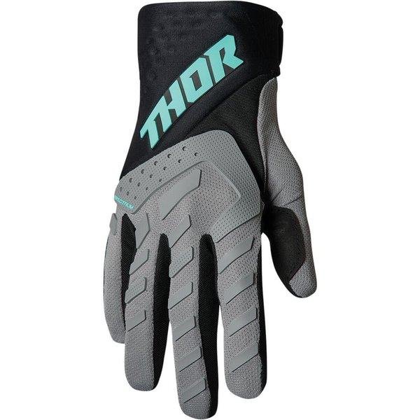 3330-6825 - Thor Spectrum Gloves X-Small - Black/Grey/Mint