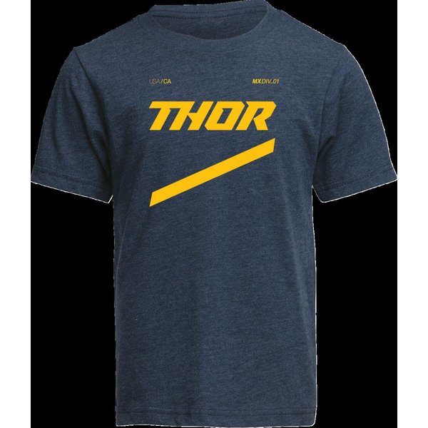3032-3848 - Thor Youth Brave T-Shirt Small false - Navy/Yellow