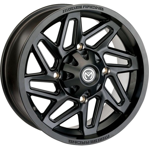 361MO147156MB5.5 - Moose Racing 361X Wheel For Polaris ACE 570 4X4 2018-2019 Fits Front Or Rear - Black