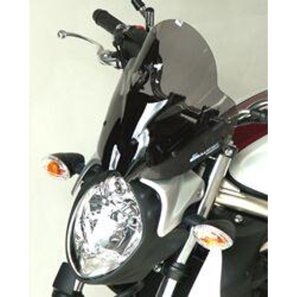 BS118HPFN - Bullster Windshield/Windscreen For Suzuki SFV 650 2009-2015 31 cm (12-1/4") - Black Smoke