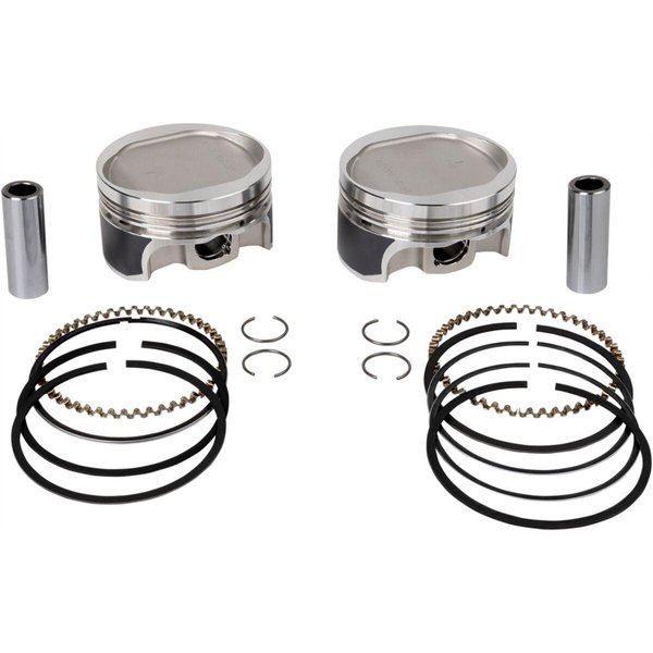 WK0212PS - Wiseco Tracker Series Piston Kit For Harley Davidson XL 883 1986-2009 Standard