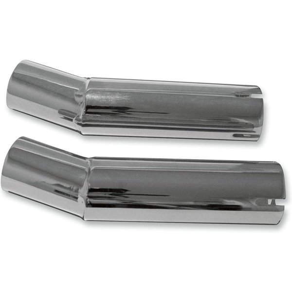 80-03255 - Emgo Silencer Adapters For Triumph Bonneville 650 T120 1963-1970 - Chrome