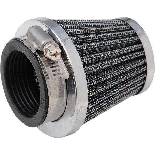 12-55742 - Emgo Clamp On Pod Air Filter For Honda CB 650 F 2014-2018 - Black/Chrome