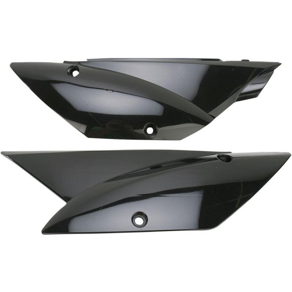 KA04717#001 - UFO Side Panels For Kawasaki KLX110 2010-2020 - Black