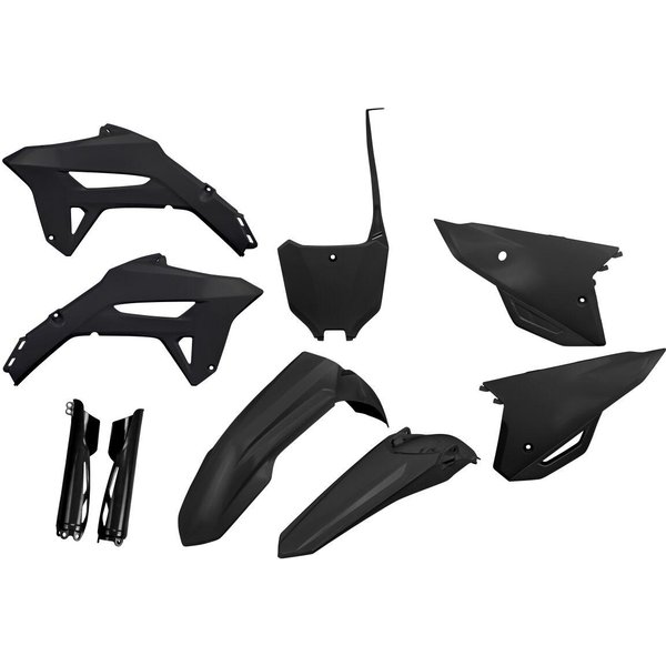 HOKIT125F@001 - UFO Plastics Kit For Honda CRF250R 2022-2024 - Black