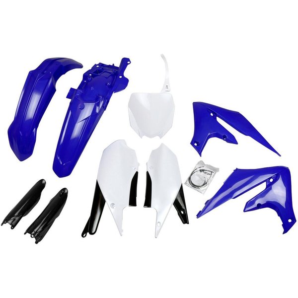 YAKIT321F@999 - UFO Plastics Kit For Yamaha YFZ450R - Blue/OEM/White