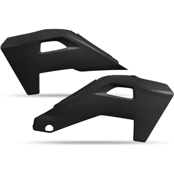 HU04325#001 - UFO Radiator Scoops For Husqvarna FC250 2025 - Black