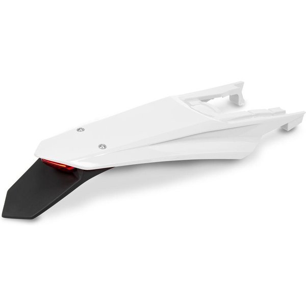 KT05022#042 - UFO Fender With LED Light For KTM EXC150 TBI 2024-2025 Rear - White