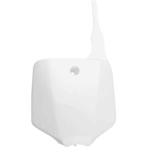 KA03732#047 - UFO Front Number Board For Kawasaki KLX110 2002-2009 - White