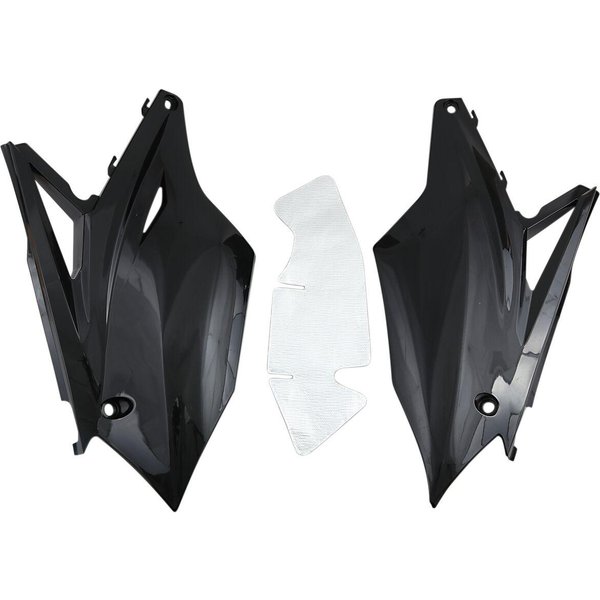 KA04737#001 - UFO Side Panels For Kawasaki KXF250 2017-2020 - Black