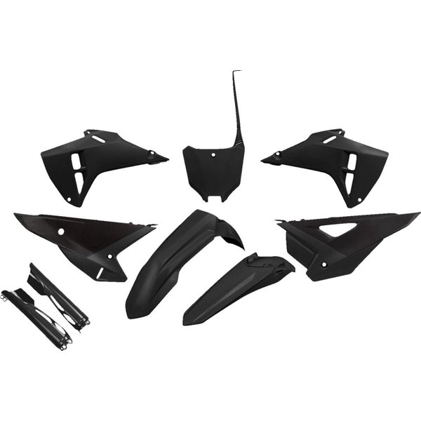 HOKIT127F@001 - UFO Plastics Kit For Honda CRF250R 2025 - Black