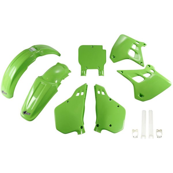 KAKIT188F@999A - UFO Plastics Kit For Kawasaki KX250 1990-1991 Front/Left/Rear/Right
