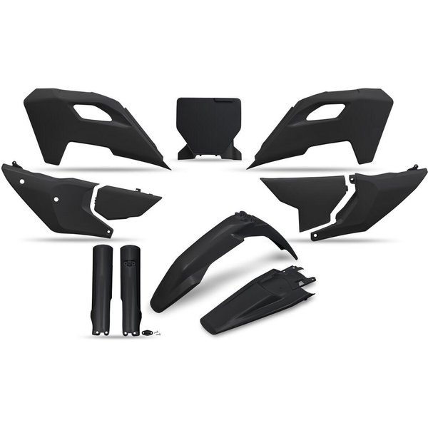 HUKIT627F@001 - UFO Plastics Kit For Husqvarna FE250 2024-2025 - Black