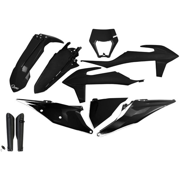 KTKIT527F@001 - UFO Plastics Kit For KTM EXC150 TPI 2020-2023 - Black