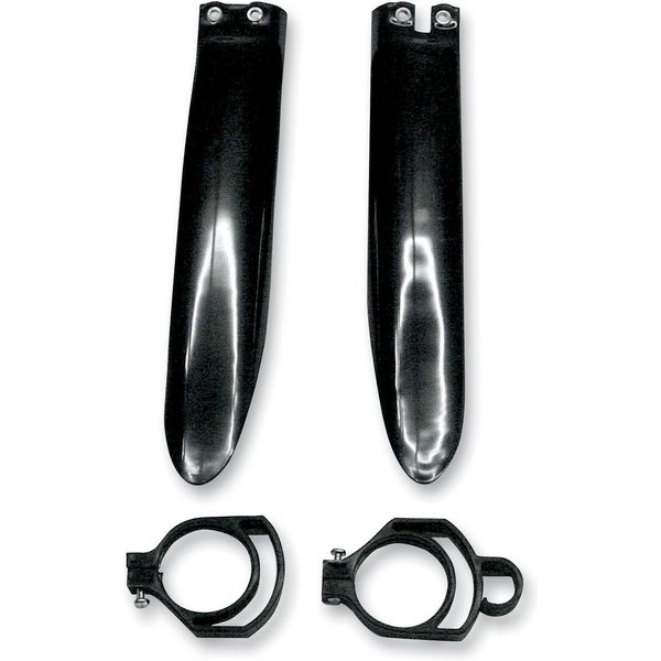 KA03711@001 - UFO Fork Guards For Kawasaki KX 85 2001-2006 - Black