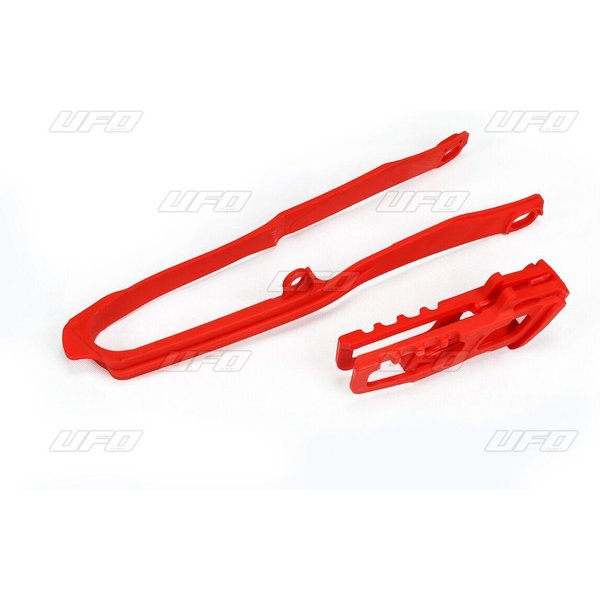 HO04690@070 - UFO Chain Guide & Chain Slider Kit For Honda CRF450R 2017-2018 Red