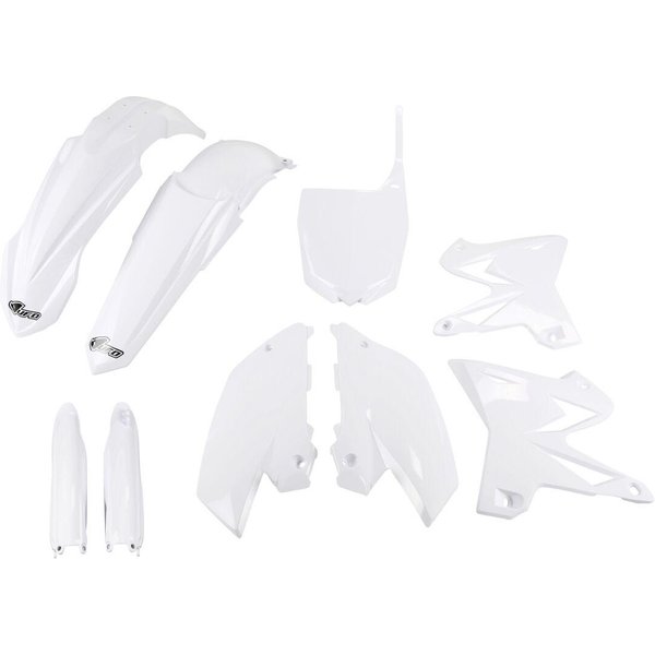 YAKIT312F@046 - UFO Restyled Plastics Kit For Yamaha YZ125 2002-2014 - White