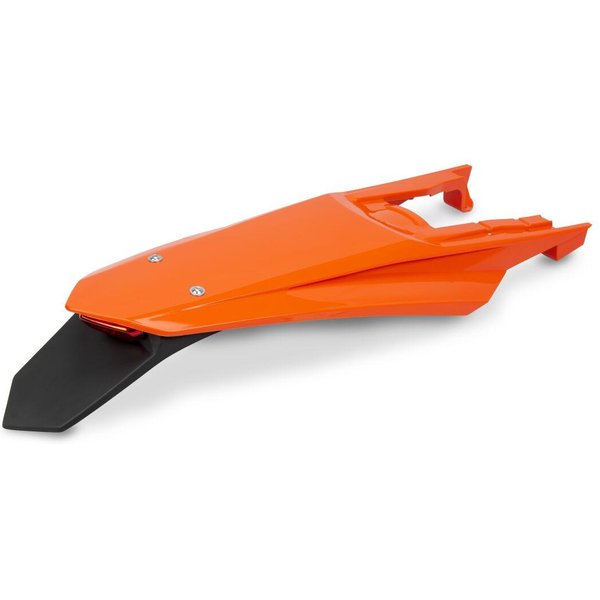 KT05022#127 - UFO Fender With LED Light For KTM EXC150 TBI 2024-2025 Rear - Orange