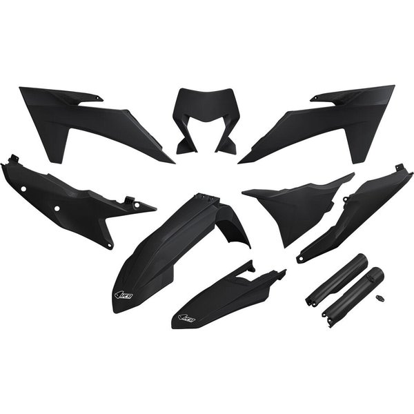 KTKIT530F@001 - UFO Plastics Kit For KTM EXC150 TBI 2024-2025 - Black