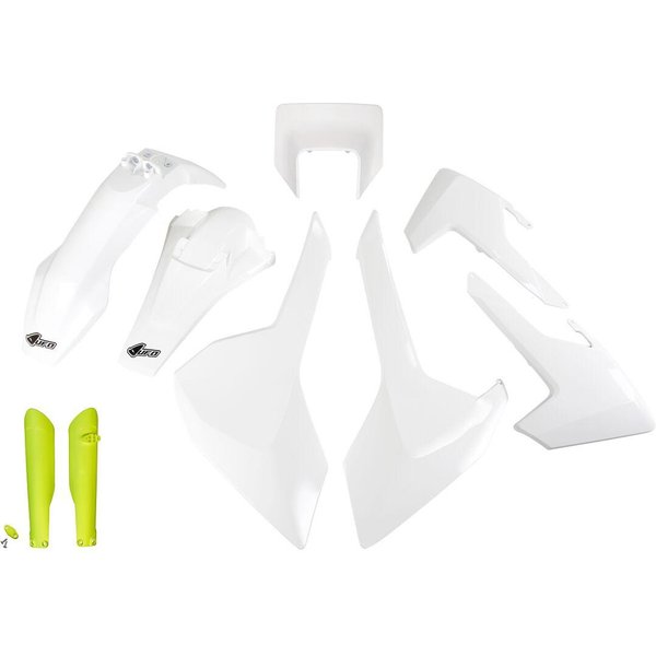 HUKIT621F@999W - UFO Plastics Kit For Husqvarna FE250 2017-2019 - White