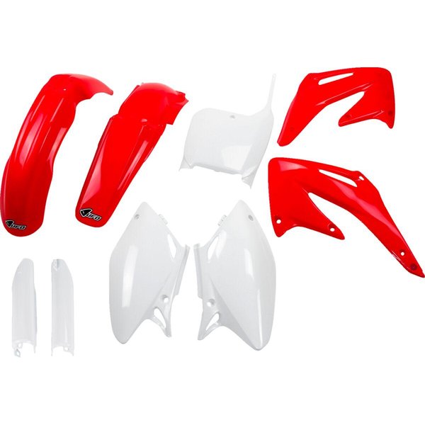 HOKIT106F@999 - UFO Plastics Kit For Honda CRF450R 2002-2003 - OEM/Red/White
