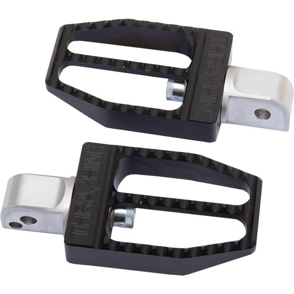 TSC-2019-1-SR - Thrashin Supply Co Militant Footpegs For Harley Davidson FLDE 1750 2018-2020 Rear - Black