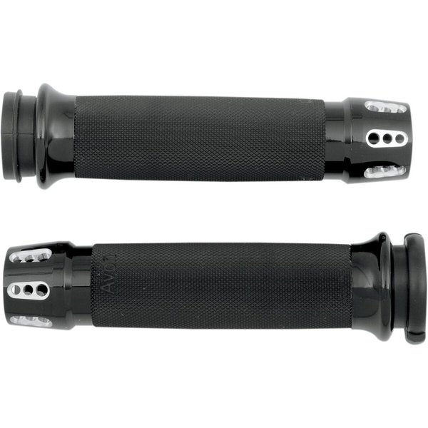 CC-86-AN-FL-GAT - Avon Grips Gatlin Custom Grips For Harley Davidson FLDE 1750 2018-2020 - Black