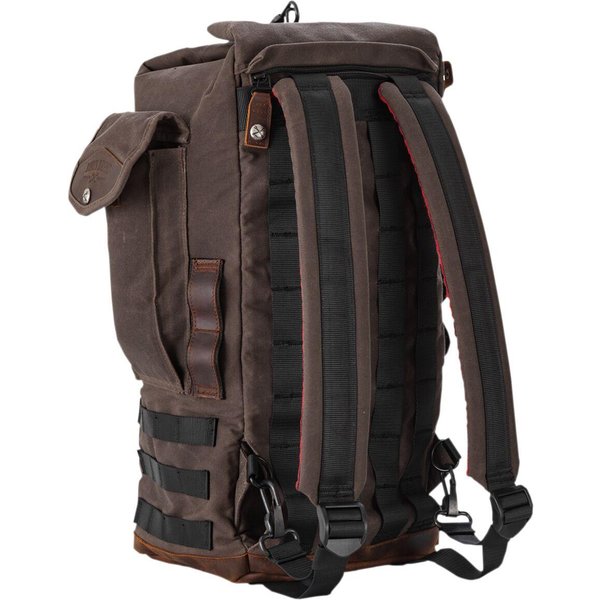 B15-1013D - Burly Voyager Sissy Bar Backpack - Brown