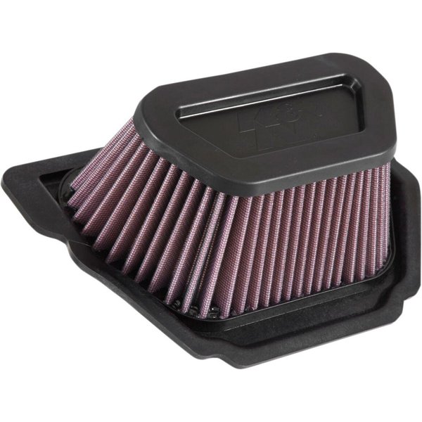 YA-1015 - K&N High Flow Air Filter For Yamaha MT-10 2016-2021 - Black/Red