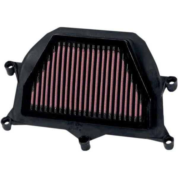 YA-6006 - K&N High Flow Air Filter For Yamaha YZF-R6 600 2006-2020 - Black/Red