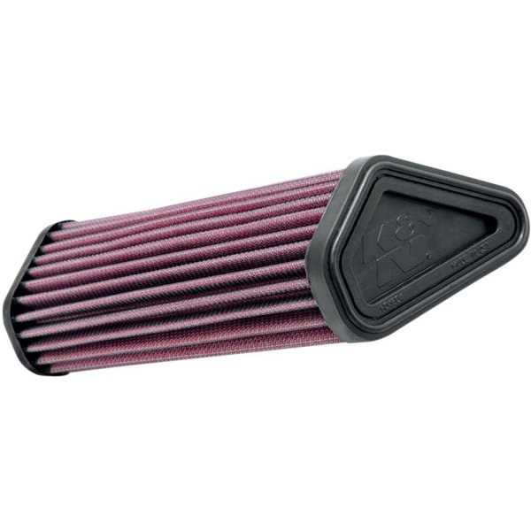 DU-1210 - K&N High Flow Air Filter For Ducati MultiStrada 1200 2010-2012 - Black/Red