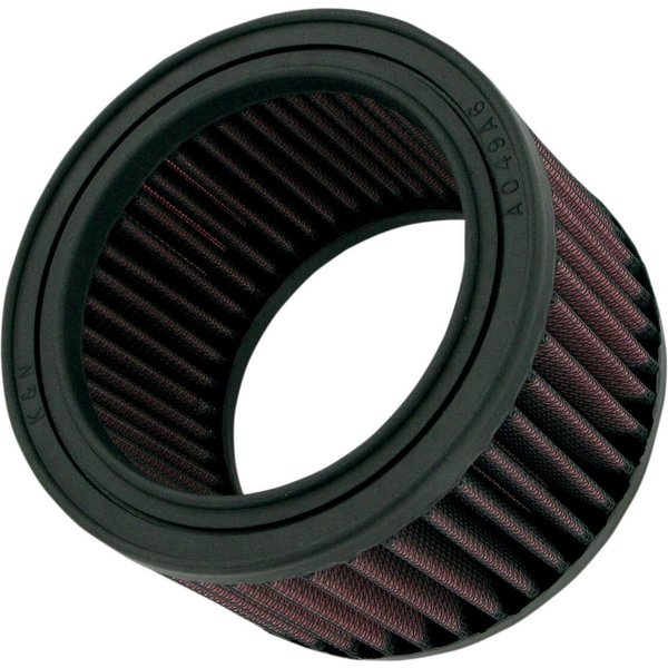 HA-0001 - K&N High Flow Air Filter For Honda NX650 1988-2000 - Black/Red