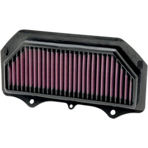 SU-7511 - K&N High Flow Air Filter For Suzuki GSX-R 600 2011-2016 - Black/Red