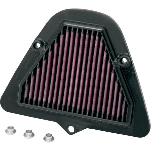 KA-1709 - K&N High Flow Air Filter For Kawasaki VN 1700 2009-2010 - Black/Red