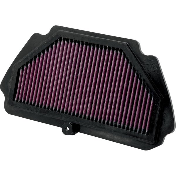 KA-6009 - K&N High Flow Air Filter For Kawasaki ZX-6 R 600 2009-2012 - Black/Red