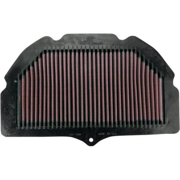 SU-7500 - K&N High Flow Air Filter For Suzuki GSX-R 1000 2001-2004 - Black/Red