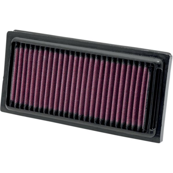HD-1208 - K&N High Flow Air Filter For Harley Davidson XR1200 2008-2010 - Black/Red
