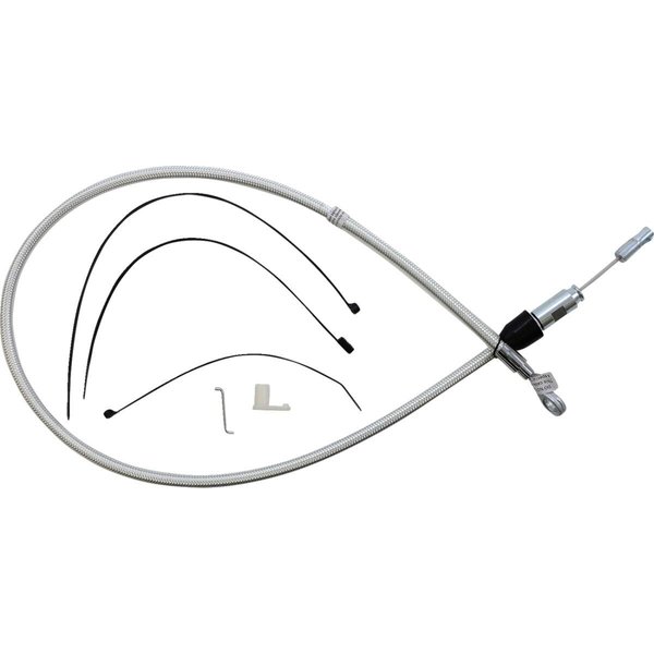 32344HE - Magnum Shielding Sterling Chromite II Quick Connect Clutch Cable For Harley Davidson FLDE 1750 2018-2020 96.5 cm (38") - Chrome
